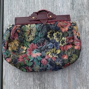 American Girl Multicolor Floral Clutch